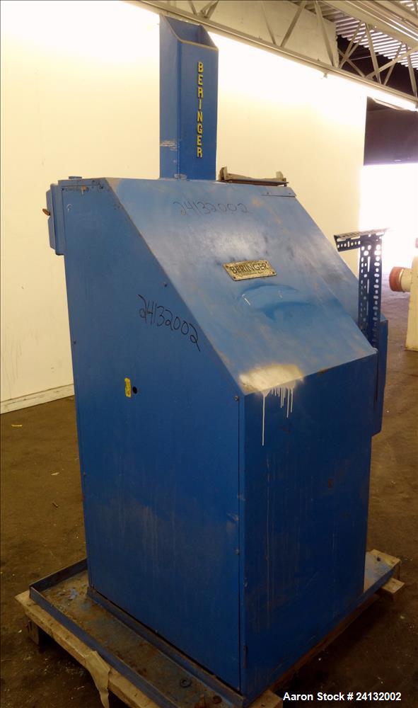 Used Beringer 12" Wide Air Wipe, Type WS-75. Includes New York blower model M16P5. Driven by a 5hp, 3/60/208-230/460 volt, 3450 rpm motor. Serial# 12D231.