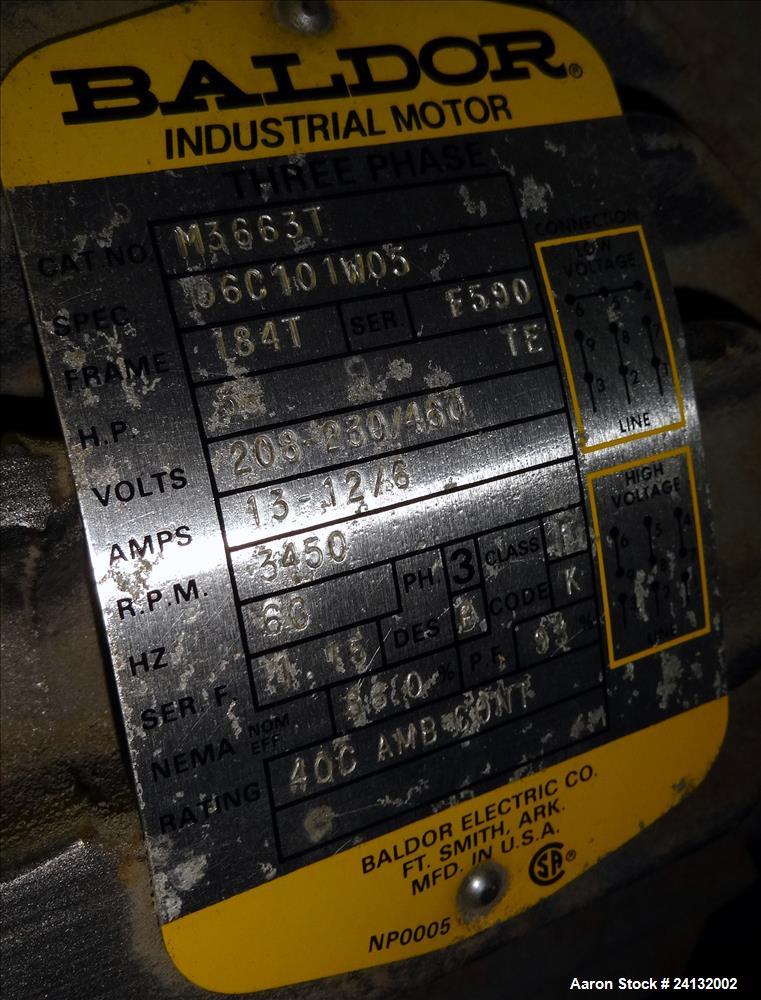 Used Beringer 12" Wide Air Wipe, Type WS-75. Includes New York blower model M16P5. Driven by a 5hp, 3/60/208-230/460 volt, 3450 rpm motor. Serial# 12D231.