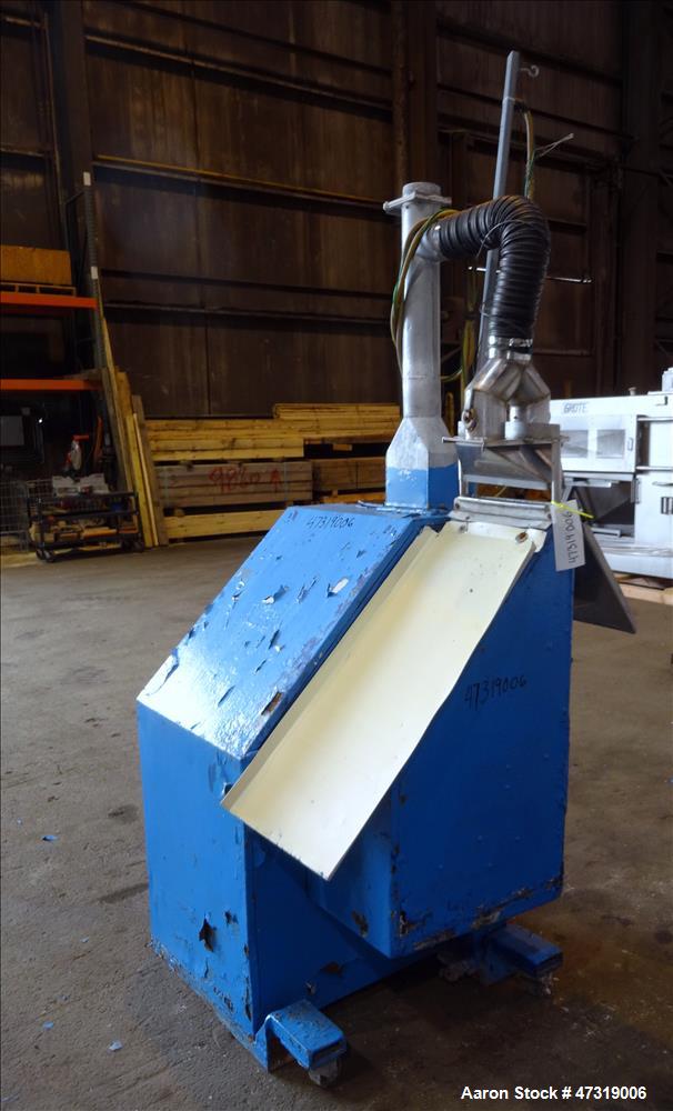 Used Beringer Air Knife, Model WS-75. Approximate 12" wide. New york blower, driven by a 5hp, 3/60/575 volt, 3470 rpm motor. Mounted on carbon steel frame. Serial# 12D277.
