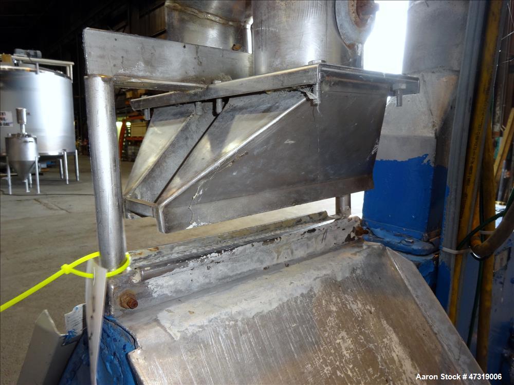 Used Beringer Air Knife, Model WS-75. Approximate 12" wide. New york blower, driven by a 5hp, 3/60/575 volt, 3470 rpm motor. Mounted on carbon steel frame. Serial# 12D277.