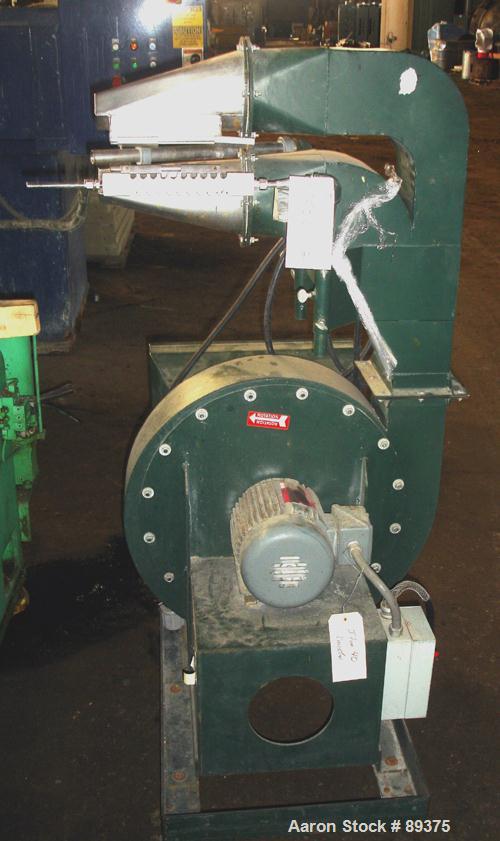 USED: Industrial air knife, model AT8. 8" wide top and bottom lip, stainless steel contacts. Includes a 2 hp, 230/460 volt blower.