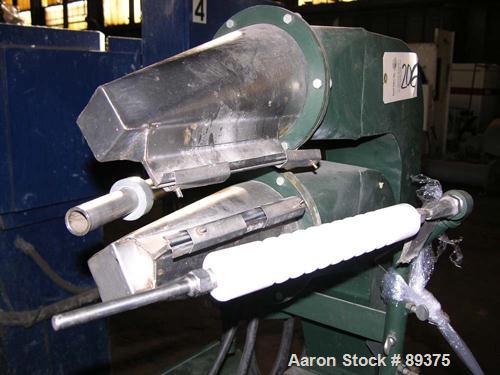 USED: Industrial air knife, model AT8. 8" wide top and bottom lip, stainless steel contacts. Includes a 2 hp, 230/460 volt blower.