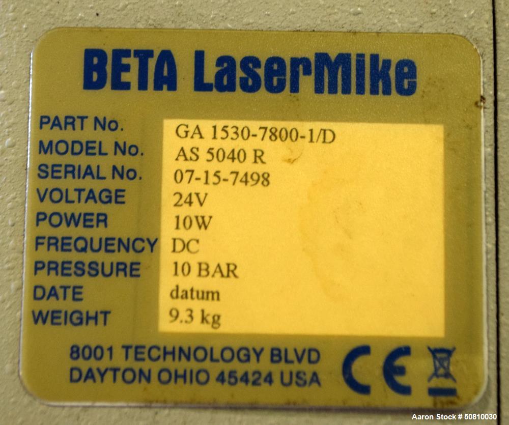 Used- Beta Lasermike Measuring System