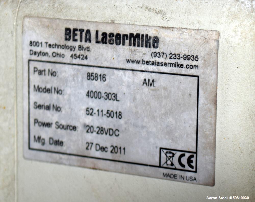 Used- Beta Lasermike Measuring System