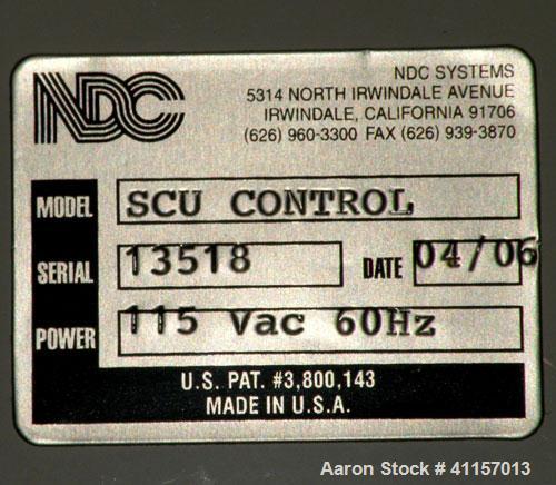 Unused- NDC On-Line Gauging Systems, Model 8101. Approximate range 118-381 mil. Includes (1) NDC Minitrak-S single beam scanner, maximum web width 54". Scanning speed 0.5’’ per second to 10’’ per sec...