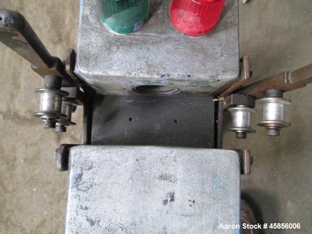 Used Zumbach Surface Fault Detector, Model KW20. 2.5" Wide aperture with 2" wide opening with idler rollers, serial #3003.1546.