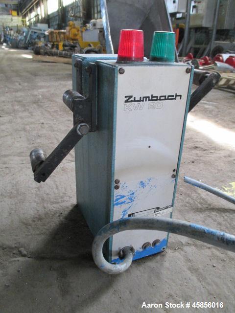 Used Zumbach Surface Fault Detector, Model KW20. 2.5" Wide aperture with 2" wide opening with idler rollers, serial #7190.0015.