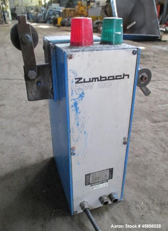 Used Zumbach Surface Fault Detector, Model KW20. 2.5" Wide aperture with 2" wide opening with idler rollers, serial #7317.001.