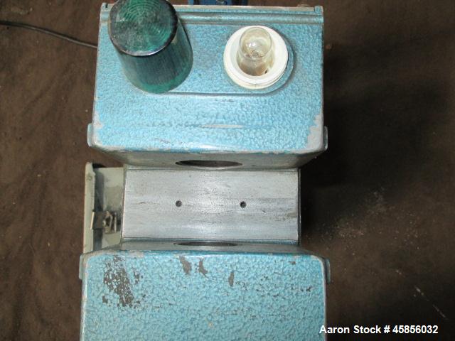 Used Zumbach Surface Fault Detector, Model KW20. 2.5" Wide aperture with 2" wide opening with idler rollers, serial #7652.0006.
