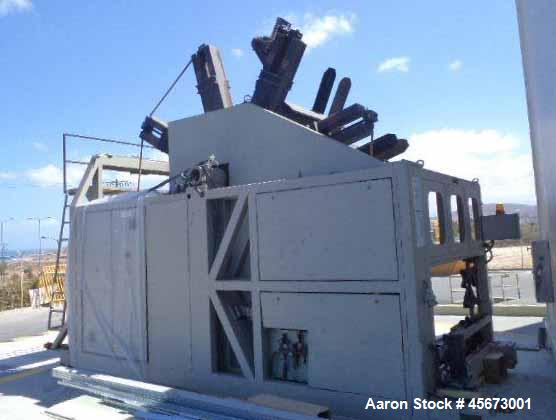 Used Graewe Automatic Pipe Coiler, Model AEW 4000. Handles thermo plastic pipes from 2“-6.3” (50 – 160 mm). Core diameter 5.9“ – 11.4” (1500 – 290 mm), width 5.9“ – 47.2” (150 – 1200 mm). Winding spe...