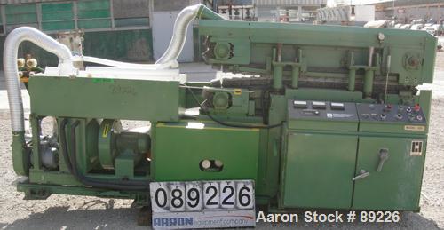 USED: Corma corrugator, model 200. Includes cooling tank with pump, heat exchanger and blowers.