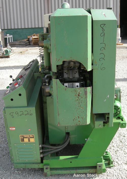 USED: Corma corrugator, model 200. Includes cooling tank with pump, heat exchanger and blowers.