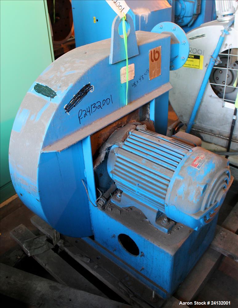 Used Buss-Condux Hot Face Pelletizing Unit. Includes (1) Safeline metal detector, (1) 20 HP ventilator/blower, (1) 22 KW (30 HP) ventilator/blower.