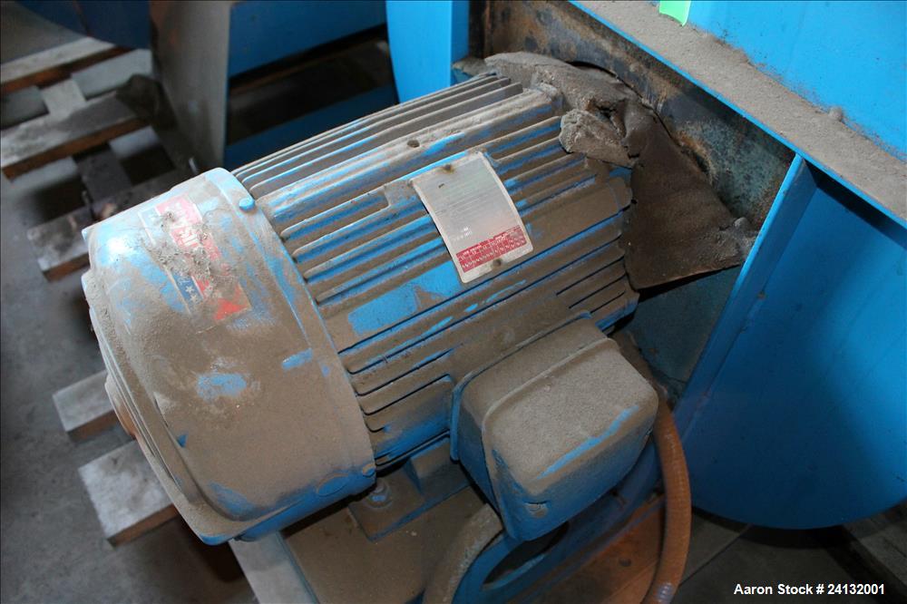 Used Buss-Condux Hot Face Pelletizing Unit. Includes (1) Safeline metal detector, (1) 20 HP ventilator/blower, (1) 22 KW (30 HP) ventilator/blower.