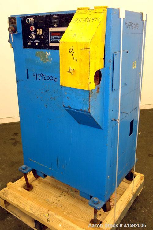Used RDN Fly Knife Cutter, Approximate 2-1/2" diameter. Includes a Durant controller, and a variable speed drive. Mounted on casters with adjustable legs.