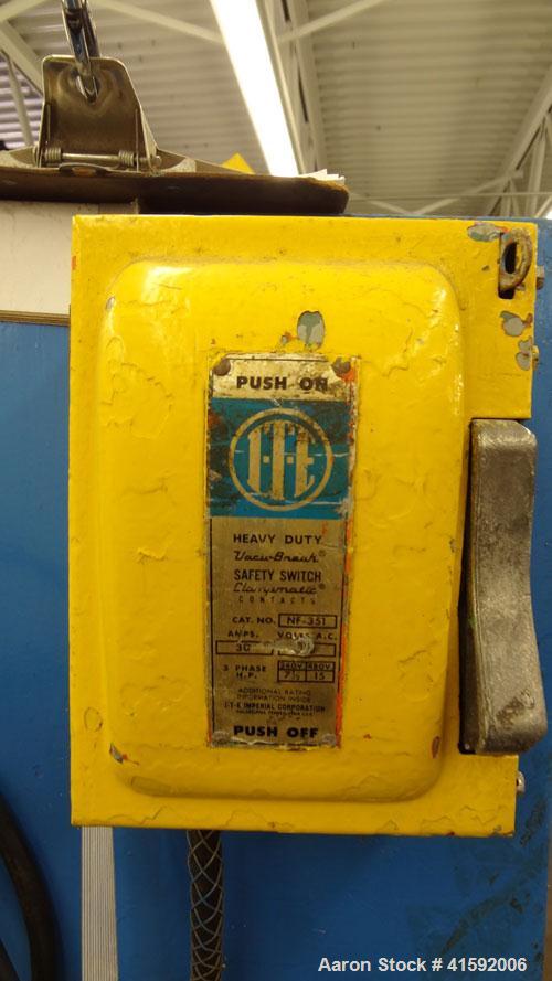 Used RDN Fly Knife Cutter, Approximate 2-1/2" diameter. Includes a Durant controller, and a variable speed drive. Mounted on casters with adjustable legs.