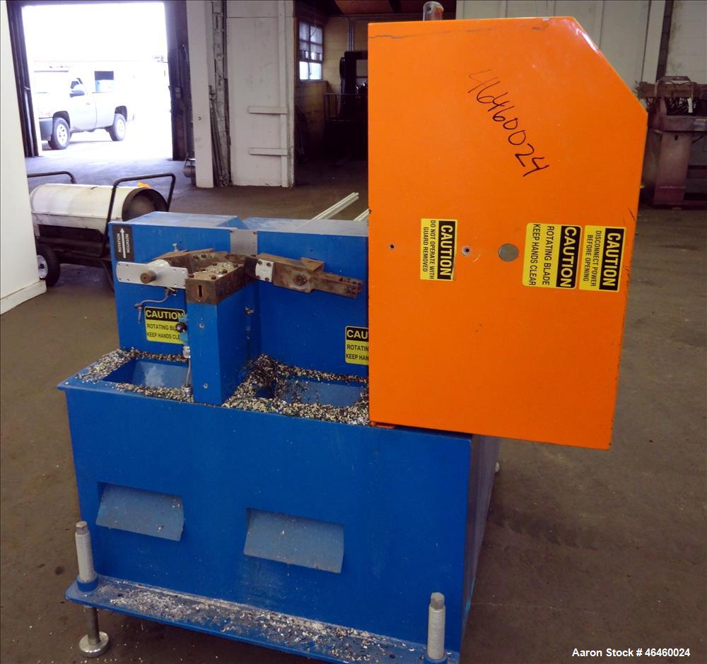 Used RDN IntelliCut Servo-Driven Cutter, Model AC SERVO. 2 Cutting knives, driven by a 4.5hp (3.4kw), 3/60/230 volt, 1750 rpm motor with (2) Morse gearboxs ratio 1.1. Includes HMI screen. Mounted on ...