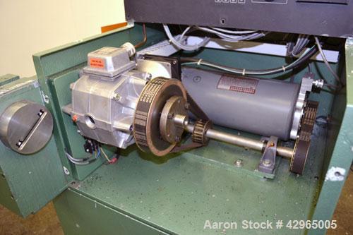  Used- RDN Rotocut Fly Knife Cutter, Model EMC-4DC. Single blade, driven by a 3hp, 180 volt, 1750/2050 rpm DC motor. Includes a control panel. Mounted on (4) adjustable legs, and casters.