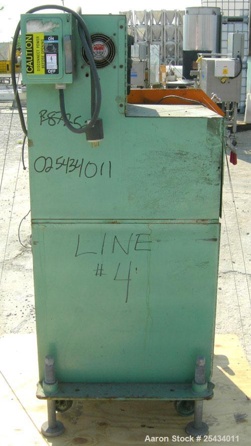 Used RDN Smartcut Fly Knife Cutter, Model SC2.  2 1/4" diameter opening, single blade, driven by an approximate 2 hp motor. Includes a control panel.  Mounted on casters.