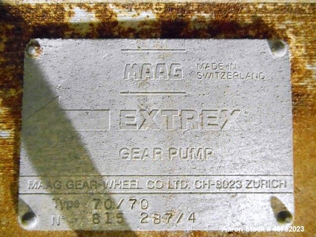 Used Maag Extrex Gear Pump, Model 70/70