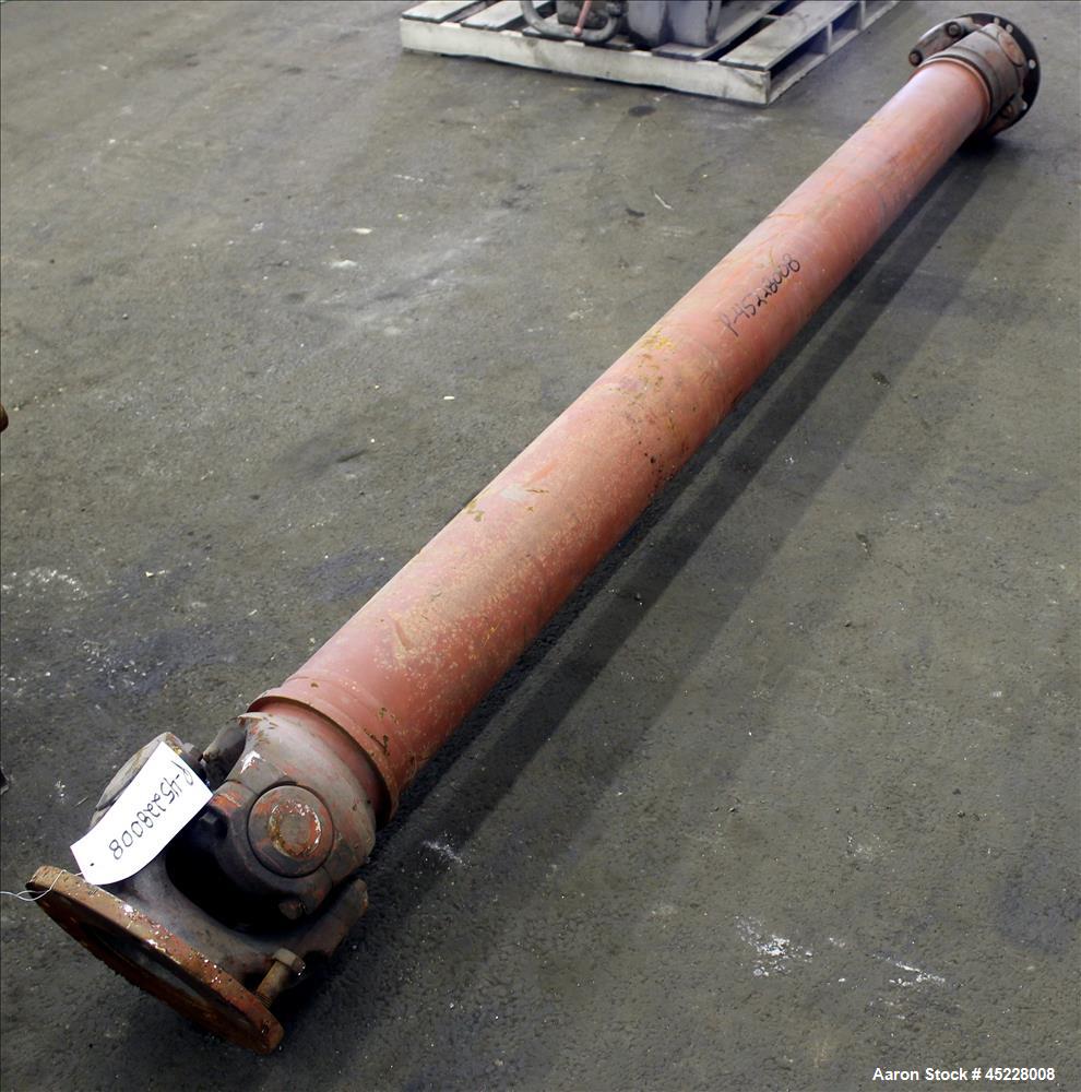 Used Maag Gear Pump, Model Polyrex 180/125, Carbon Steel. 3 Tons per hour. Includes a 5-1/4" screen changer, shaft 8" diameter x 122" long and Herion power pack, driven by 2.2kW, 3/50/380 volt, 1420 ...