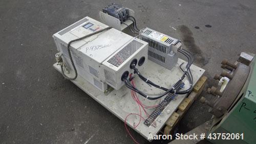 Used Welex Gear Pump, Model GP 56. Driven by a 20Hp, 500 volt, 1750/2300 rpm DC motor thru a cone drive, ratio 10 to 1. Includes a control panel. Serial# 6249, built 1995.