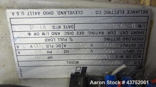 Used Welex Gear Pump, Model GP 56. Driven by a 20Hp, 500 volt, 1750/2300 rpm DC motor thru a cone drive, ratio 10 to 1. Includes a control panel. Serial# 6249, built 1995.
