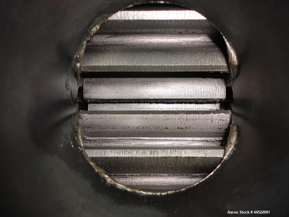 Unused- Zenith PEP-II Polymer Gear Pump, Model 60-20000-2466-4, Carbon Steel. Rated approximate 300cc per revolution, flow rate 300-3600 pounds per hour. Driven by a 20hp, 3/60/460 volt, 1775 rpm mot...