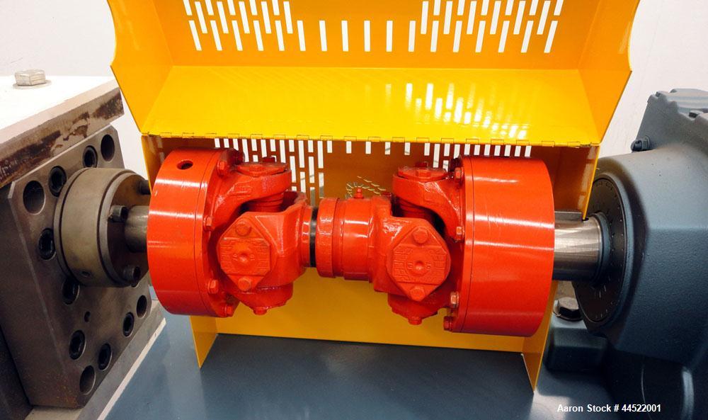 Unused- Zenith PEP-II Polymer Gear Pump, Model 60-20000-2466-4, Carbon Steel. Rated approximate 300cc per revolution, flow rate 300-3600 pounds per hour. Driven by a 20hp, 3/60/460 volt, 1775 rpm mot...