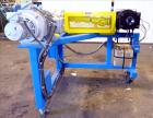 Used LCI Gear Pump, Model ES90/90. Driven by a Marathon 40 hp, 190-380 volt, 3600 rpm motor with a Sew-Eurodrive 18.96:1 gearbox ratio. Mounted on carbon steel frame with casters.