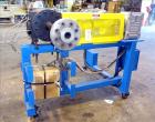 Used LCI Gear Pump, Model ES90/90. Driven by a Marathon 40 hp, 190-380 volt, 3600 rpm motor with a Sew-Eurodrive 18.96:1 gearbox ratio. Mounted on carbon steel frame with casters.