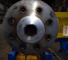 Used LCI Gear Pump, Model ES90/90. Driven by a Marathon 40 hp, 190-380 volt, 3600 rpm motor with a Sew-Eurodrive 18.96:1 gearbox ratio. Mounted on carbon steel frame with casters.