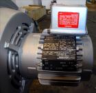Used LCI Gear Pump, Model ES90/90. Driven by a Marathon 40 hp, 190-380 volt, 3600 rpm motor with a Sew-Eurodrive 18.96:1 gearbox ratio. Mounted on carbon steel frame with casters.