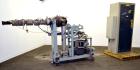 Used Maag Extrex Gear Pump, Model 56/56. Approximately 92.6 cubic meters per revolution Driven by a 10 hp, 500 volt, 1750 rpm DC motor with reducer, ratio 19.5 to 1. Mounted on a carbon steel stand w...