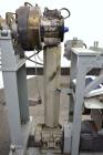 Used Maag Extrex Gear Pump, Model 56/56. Approximately 92.6 cubic meters per revolution Driven by a 10 hp, 500 volt, 1750 rpm DC motor with reducer, ratio 19.5 to 1. Mounted on a carbon steel stand w...