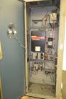Used Maag Extrex Gear Pump, Model 56/56. Approximately 92.6 cubic meters per revolution Driven by a 10 hp, 500 volt, 1750 rpm DC motor with reducer, ratio 19.5 to 1. Mounted on a carbon steel stand w...