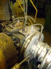 Used Maag Extrex Gear Pump, Model EX90 4STE 10/0. Driven by a 30 hp DC motor with SCR control. Includes an operator panel for pressure.