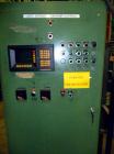 Used Maag Extrex Gear Pump, Model EX90 4STE 10/0. Driven by a 30 hp DC motor with SCR control. Includes an operator panel for pressure.