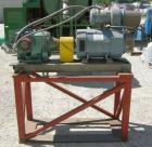 Used Maag Extrex gear pump, type 56/56. Approximately 92.6 cubic meters per revolution. Approximately 2 5/8
