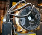 Used Maag Gear Pump, Model EP 112/70-2000. Driven by a 40hp, 3/60/230/460 volt, 1760 rpm motor thru a reducer, ratio 31.28 to 1.