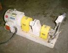 USED: Maag gear pump, model TX/22/13E, stainless steel. Approx .15liter per minute, 50-20,000 SP viscosity. 0 psi suction, 145 psidischarge. Approx 3/4