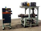 Used Extrex Gear Type Melt Pump. Driven by a 40hp, 3/60/208-230/460 volt, 1780 rpm motor with a Falk Model 284AFXD2A RAM gearbox, ratio 21.19 to 1. Floor standing vertical type support stand, approxi...