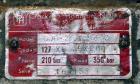 Used Maag Gear pump, Polyrex 180/125, Carbon Steel. 3 Tons per hour. Includes a 5-1/4