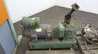 Used Welex Gear Pump, Model GP 56. Driven by a 20Hp, 500 volt, 1750/2300 rpm DC motor thru a cone drive, ratio 10 to 1. Includes a control panel. Serial# 6249, built 1995.