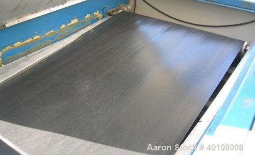 Used Glenro Laminator, Model GOL-24HC. Maximum working width 24'', speed range 3-40 feet per minute, effective heated length 35 3/4'', maximum product thickness 1/4'', maximum temp 200 degrees C. Dri...