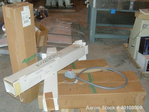 Used Glenro Laminator, Model GOL-24HC. Maximum working width 24'', speed range 3-40 feet per minute, effective heated length 35 3/4'', maximum product thickness 1/4'', maximum temp 200 degrees C. Dri...