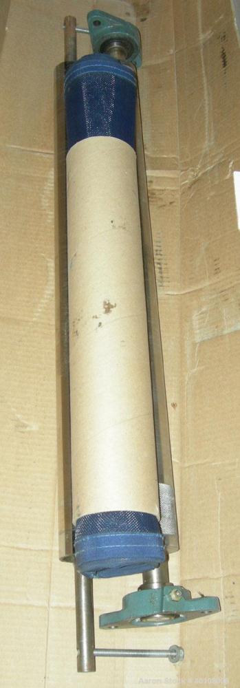 Used Glenro Laminator, Model GOL-24HC. Maximum working width 24'', speed range 3-40 feet per minute, effective heated length 35 3/4'', maximum product thickness 1/4'', maximum temp 200 degrees C. Dri...