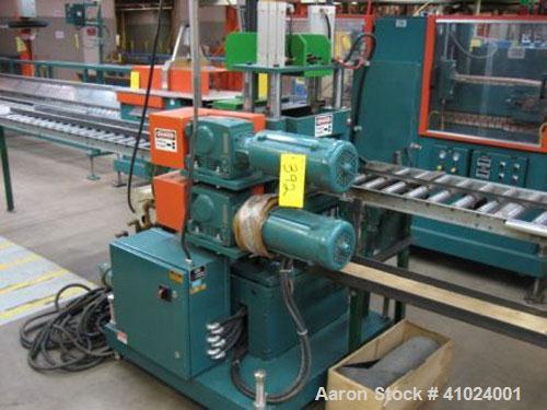 Used CDS Artificial Lumber Embosser, Model CES 2-8 . (1) 8'' diameter x 10'' face embossing roll set up for 8" wide embossing. Roll constructed of metal with air cylinder pressure. Driven by a 1 1/2 ...