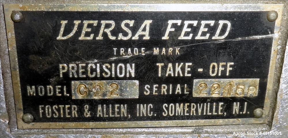 Used Versa Machinery Puller/Cutter, Model DAC 61.