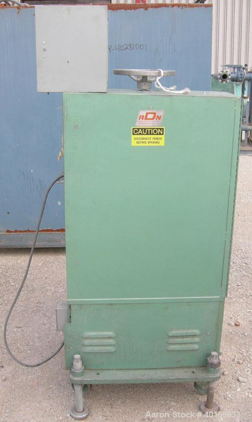  Used- RDN belt puller, model 118-5A. 3" wide x 20" long contact length rubber belts, manually adjustable. Driven by a 2 hp, 180 volt DC gearmotor. Includes a Contrx M-drive panel. Built 1995.